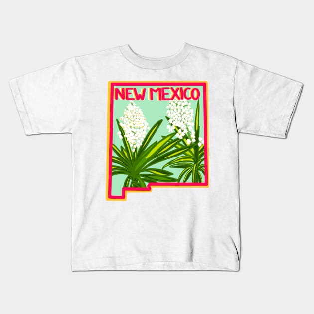 New Mexico Yucca flower Kids T-Shirt by avadoodle